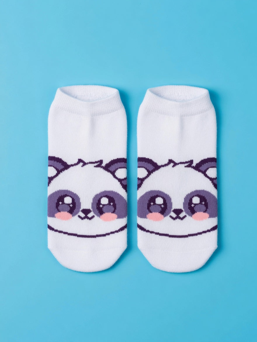 Panda Sneaker Socks