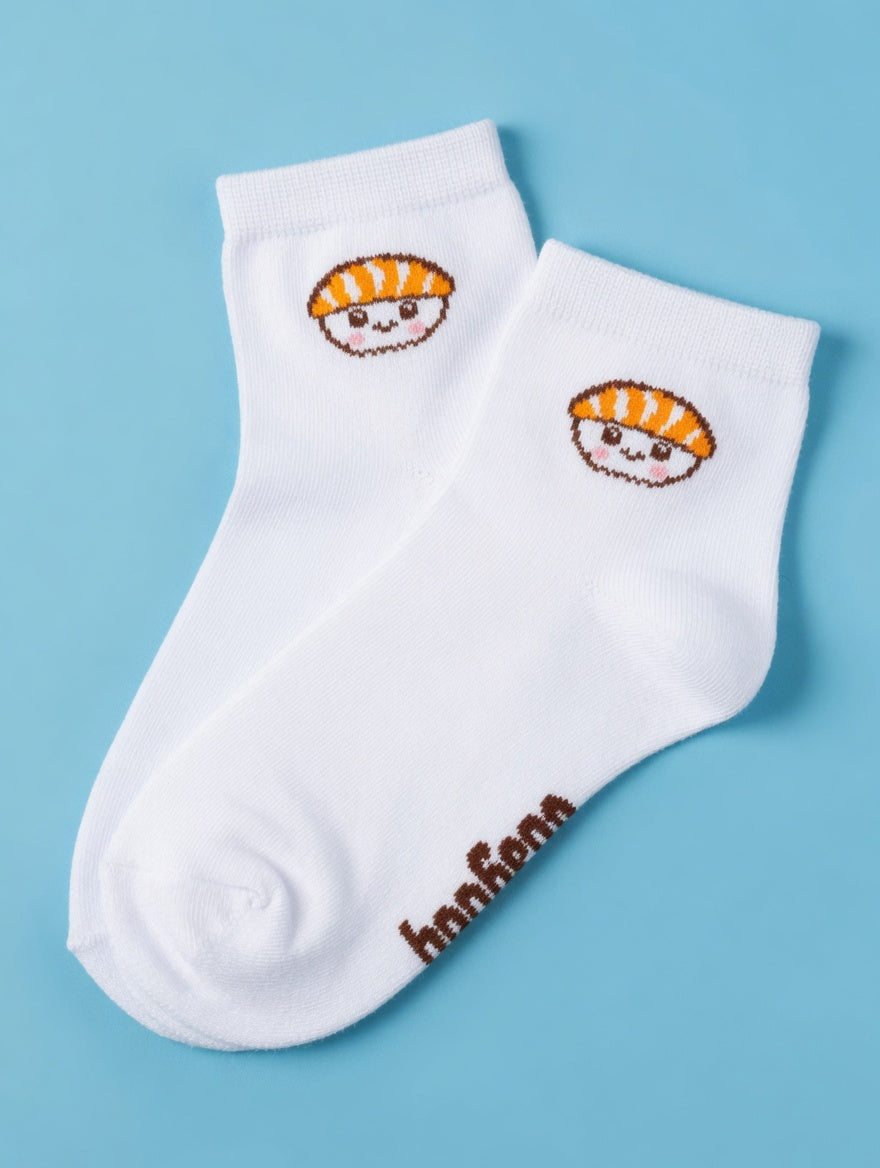 Sushi Quarter Socks